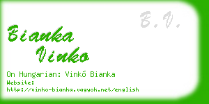 bianka vinko business card