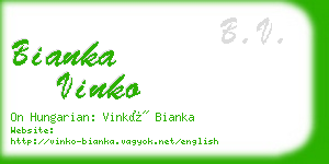 bianka vinko business card